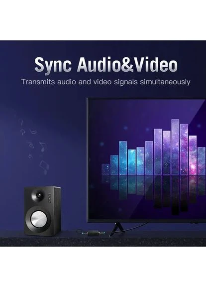 Кабель HDMI-HDMI, 8 m,, 4K 30Hz (AACBK) (AACBK) Vention v1.4 (357472141)