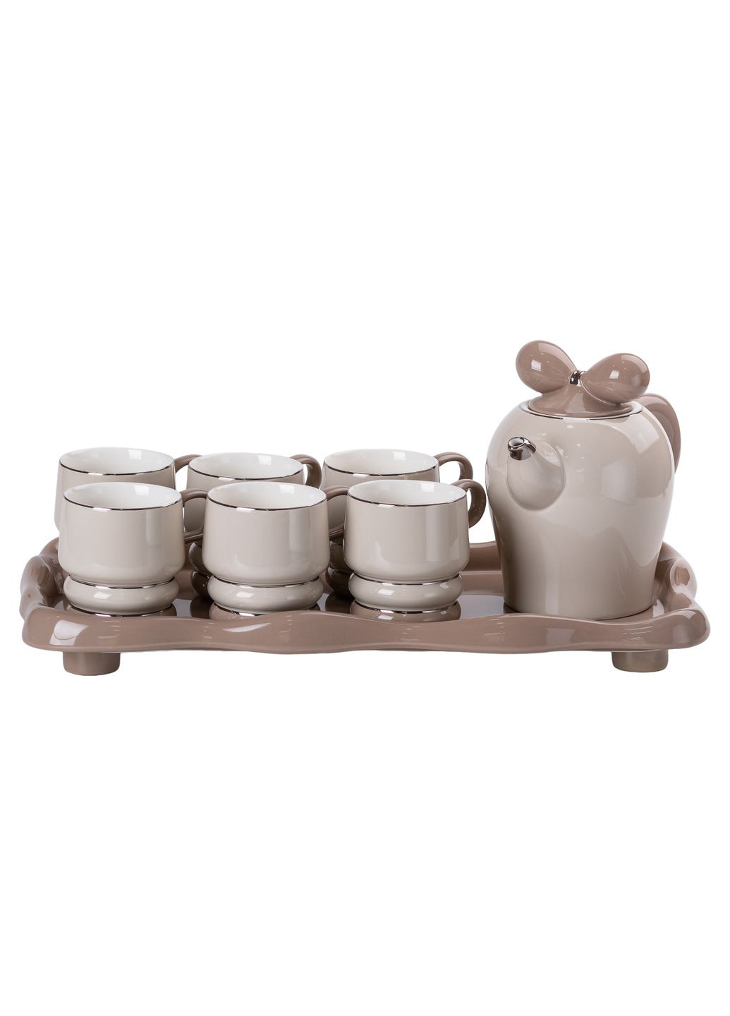 Чайний сервіз Retro на 6 персон керамічний 8 предметів, Yiwu (328441346)