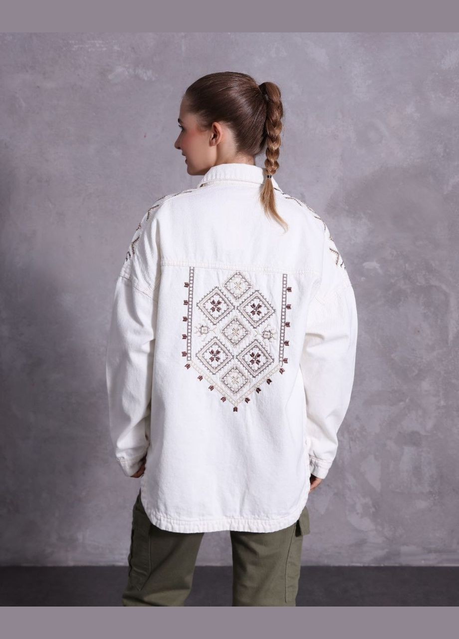 Женская джинсовка с вышивкой на спине No Brand (322513977)