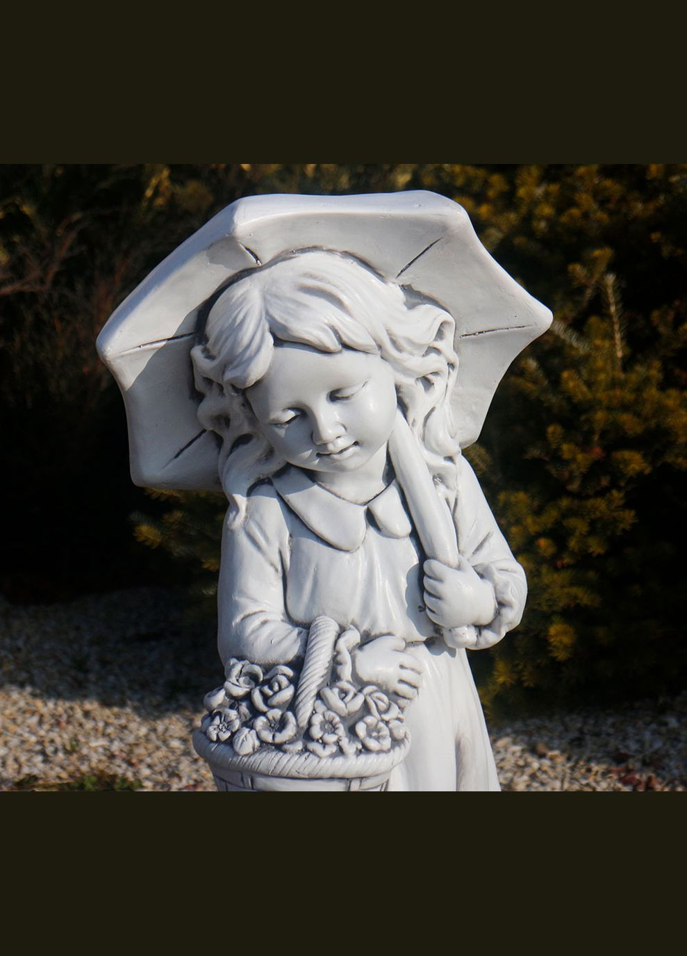Садова фігура Дівчинка із парасолькою 66х30х22 см (ССП12146 ) Гранд Презент (284419192)