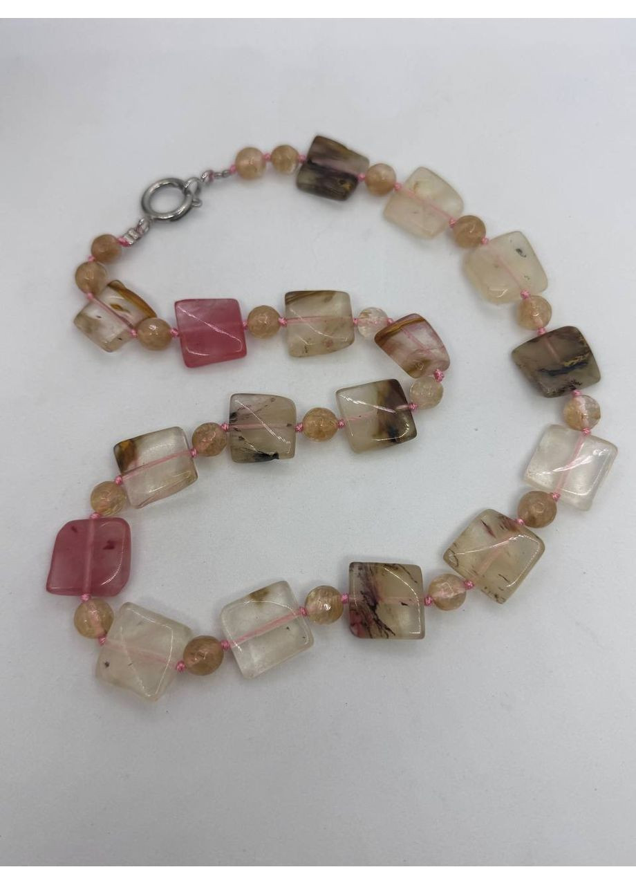 Ожерелье из кварца 15*15 см 45 см Комбинированный No Brand (363830018)