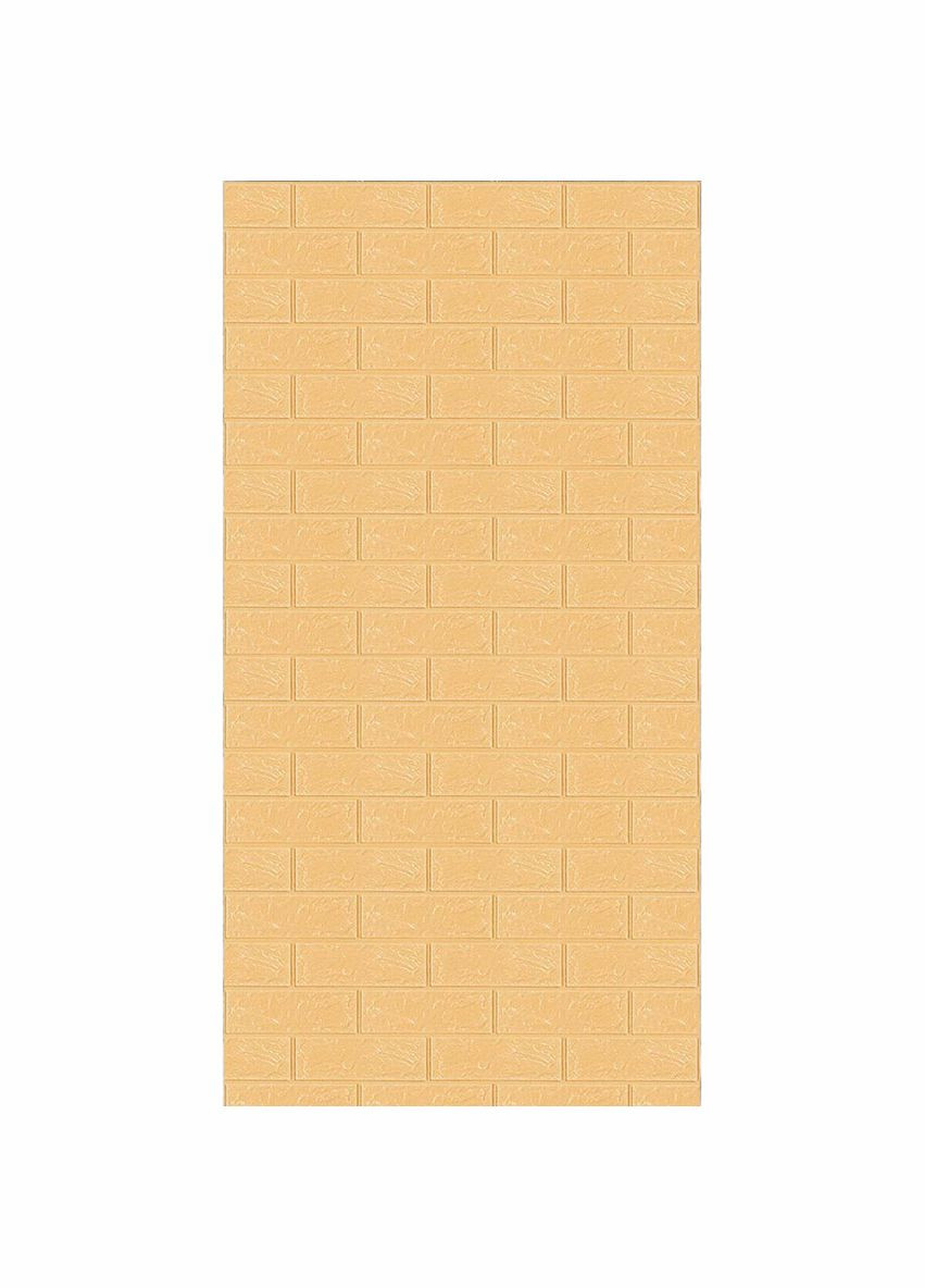 Самоклеюча 3D панель під бежеву цеглу в рулоні 3080x700x3мм (R009-3) SW-00001394 Sticker Wall (300242319)