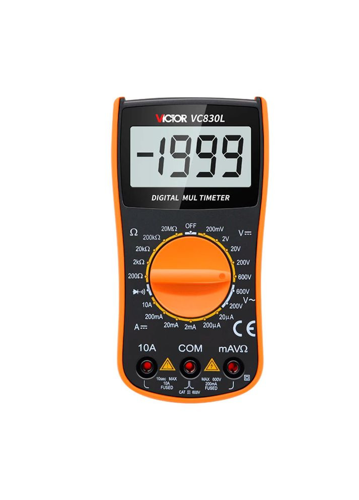 Мультиметр VC830L, вимірювання: V, A, R, Hz Victor (370616474)