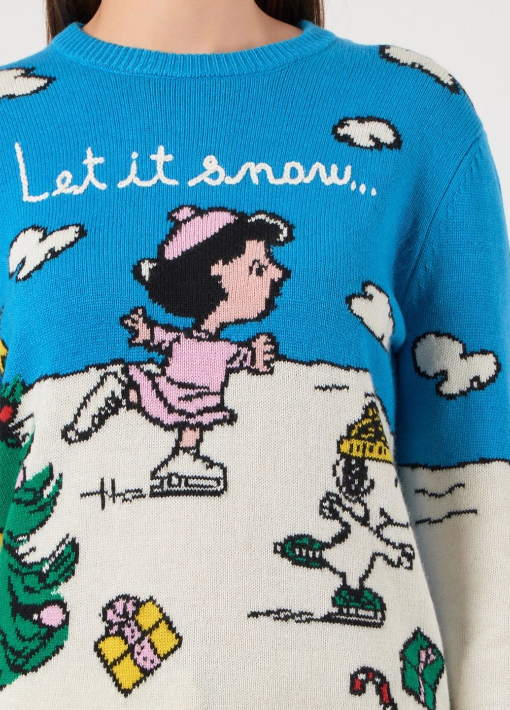 Комбінований зимовий новорічний светр MC2 Saint Barth