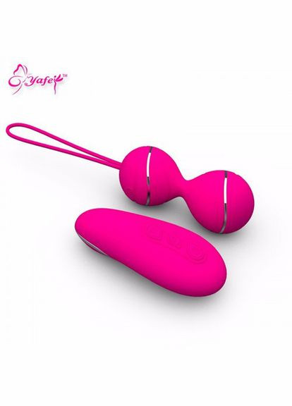 Кульки кегеля вагінальні з вібрацією і дистанційним управлінням Vibro Balls + Пульт з вібрацією Малиновий Lovetoy (303890486)
