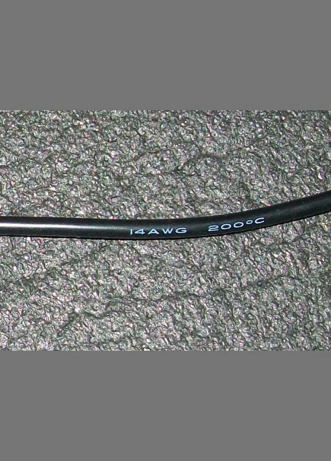 Провід силіконовий еластичний 14AWG Чорний високотемпературний No Brand (325835198)