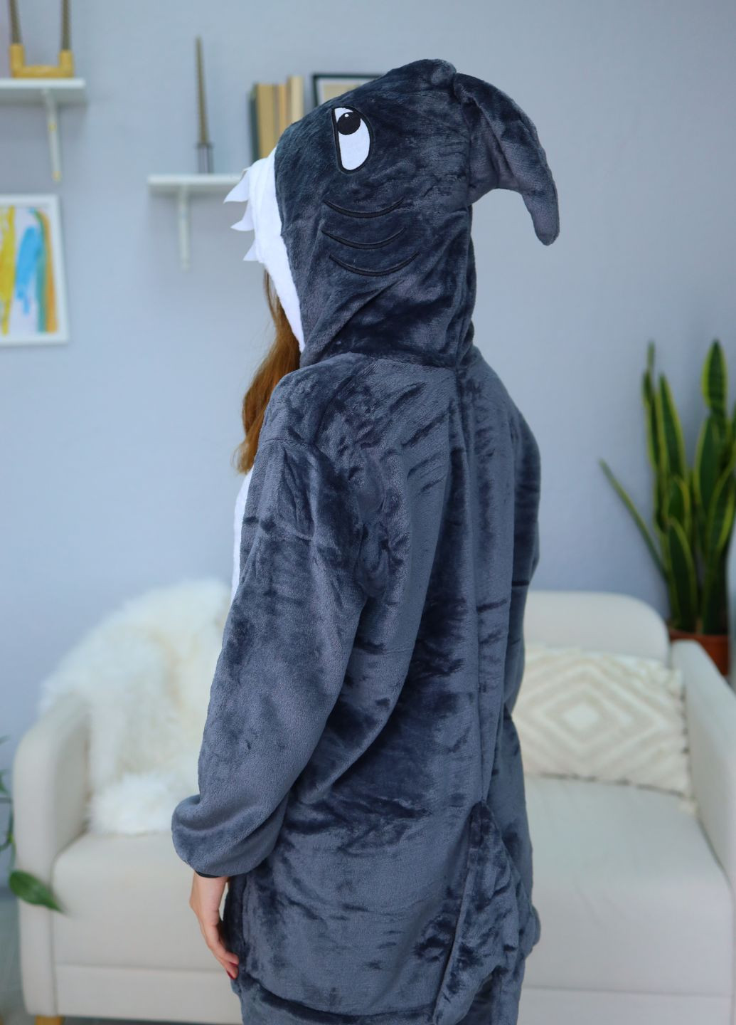 Кигуруми акула Мегалодон женское с 3D-зубами и плавниками (1123) My Kigu (360788427)