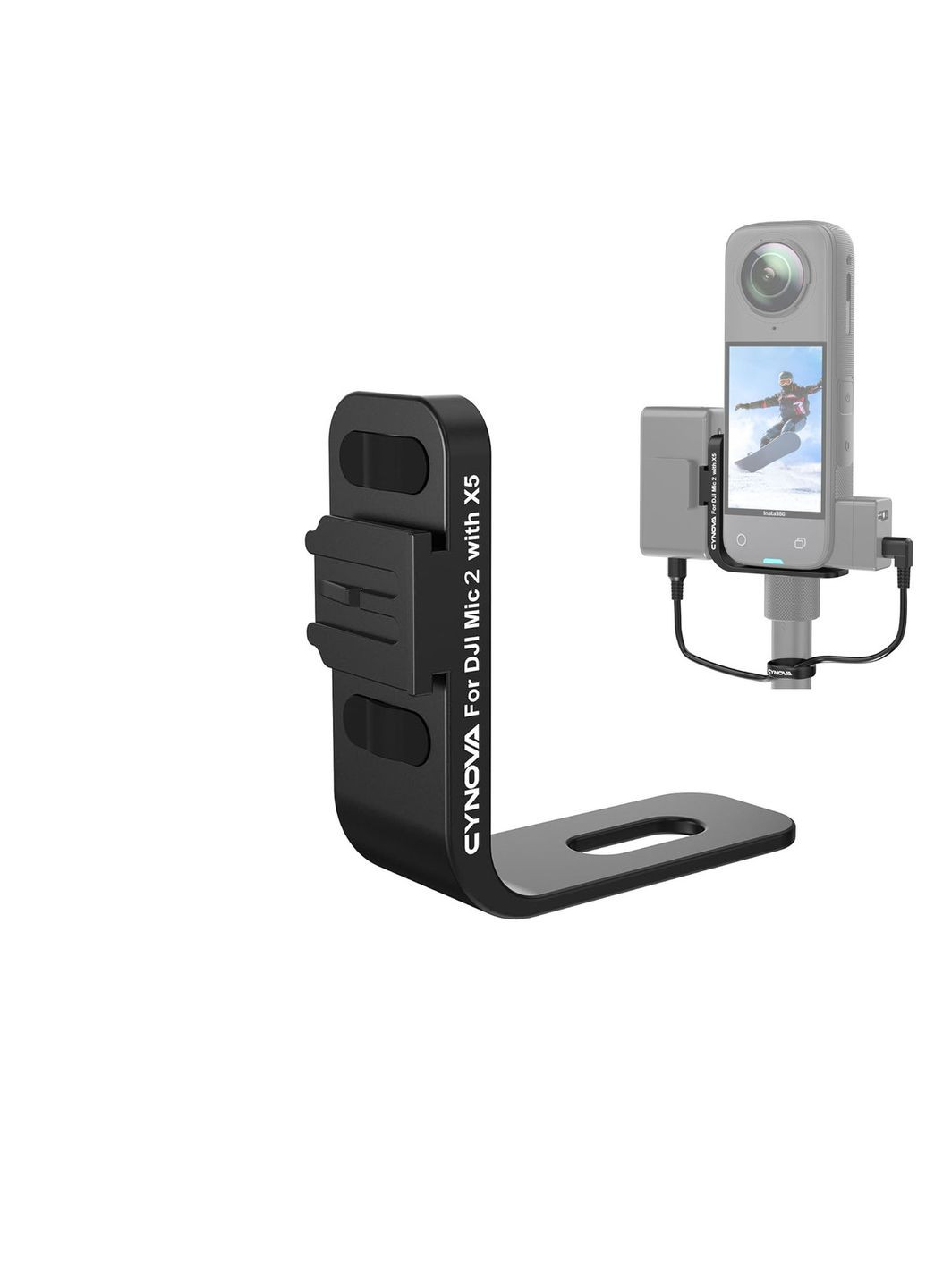 Кріплення для DJI Mic 2 на X5 невидиме Cynova C-X5-CS02 Insta360 (353691078)
