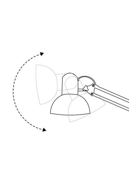 Настільний світильник DE1430ARD на струбцині під лампу Е27 чорний (01961) Ardero (305756040)