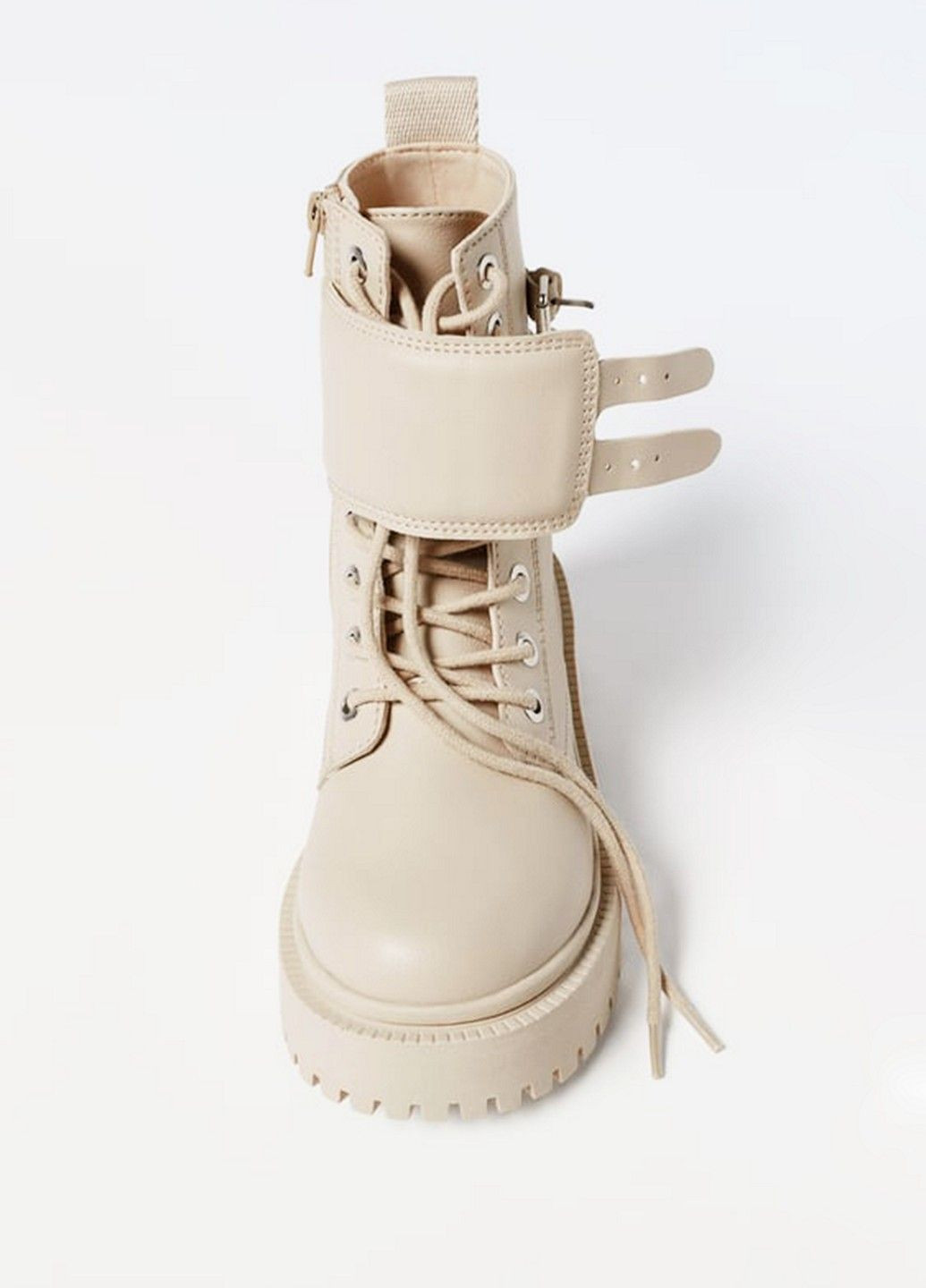 Молочные кэжуал осенние ботинки Zara
