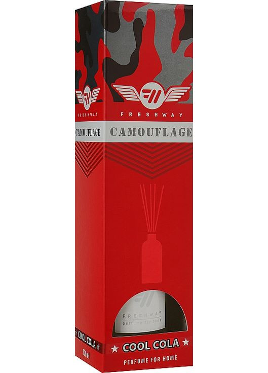 Аромадифузор для дому "Прохолодна кола" Camouflage Cool Cola 100ml (899601-40891) Fresh Way (368635498)