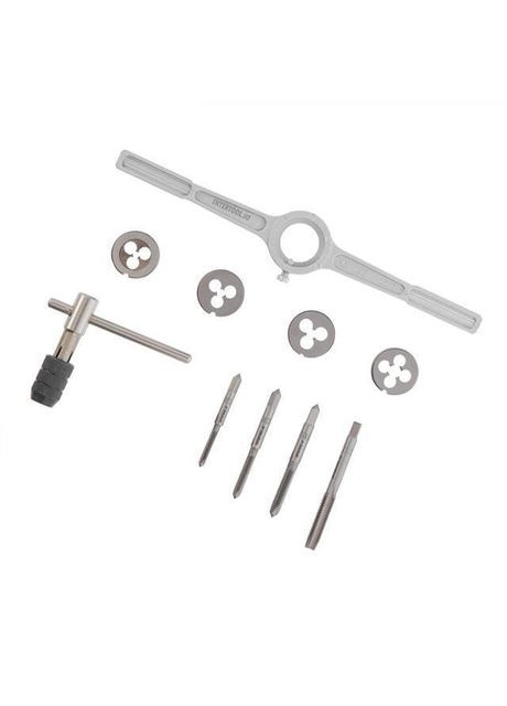 Набір плашок М4-М8 і мітчиків М4-М8 10 од. SD-8025 S&D (361151226)