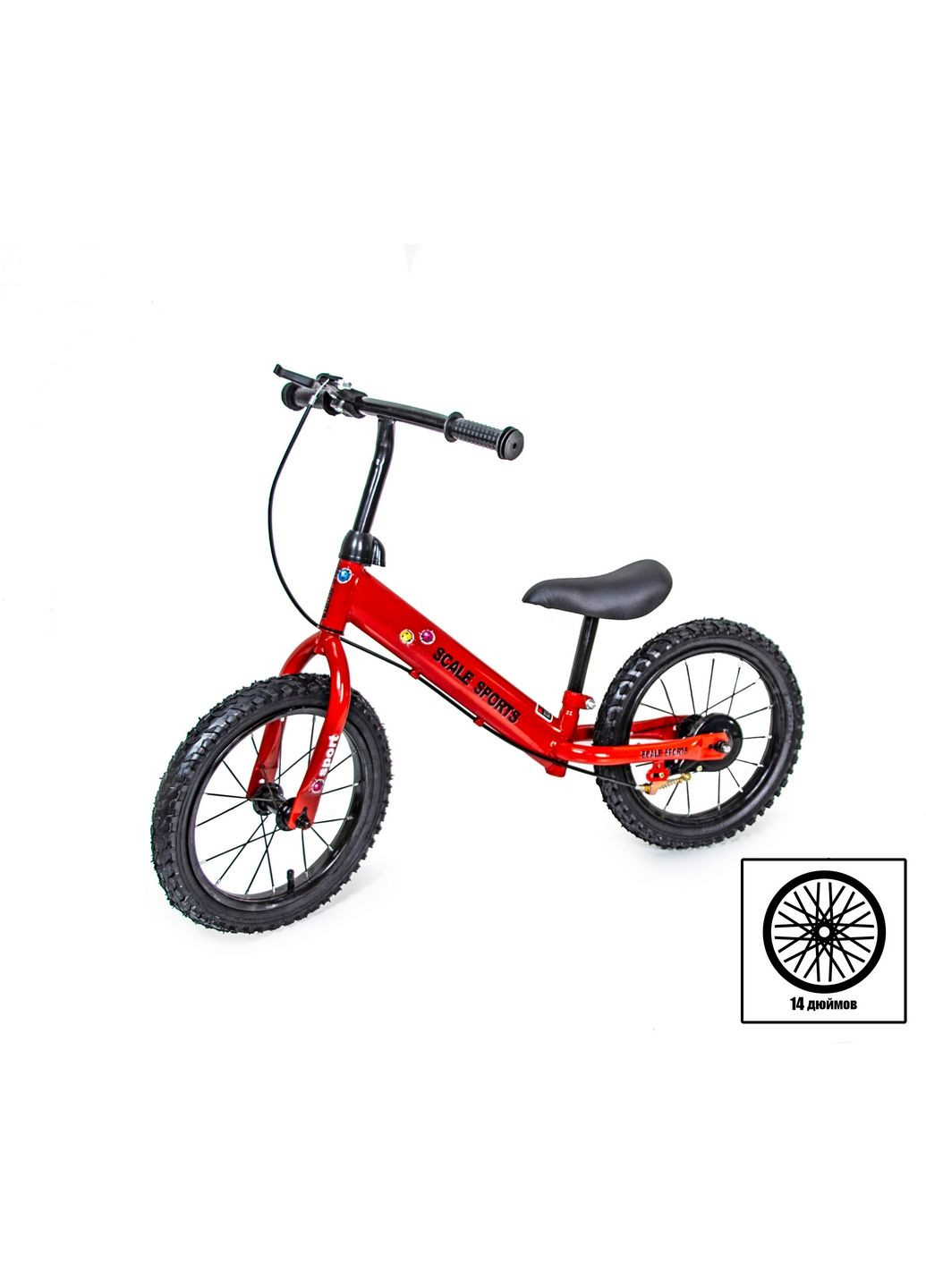 Велобіг 14", надувні колеса Scale Sports (282586297)