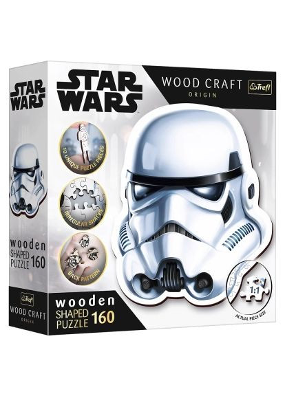 Пазл (5900511201888) Trefl Wooden Star Wars Шолом штурмовика 160 елементів (366068439)