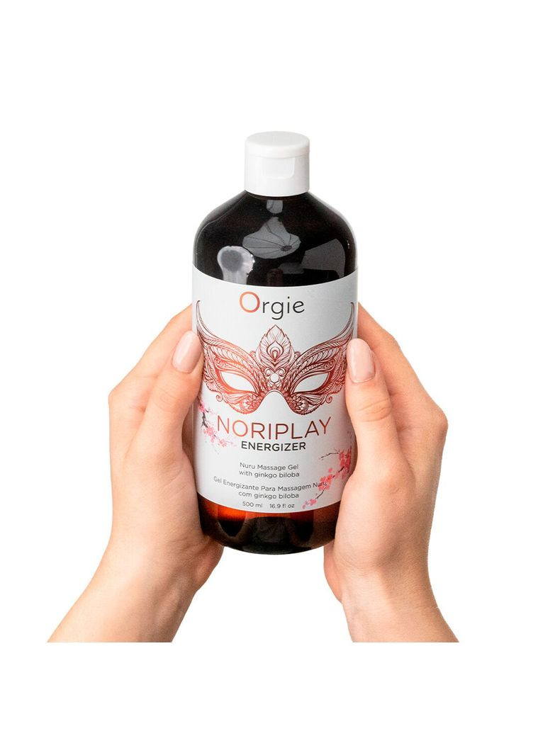 Гель для NURU-масажу Noriplay Energizer (500 мл), екстракт гінкго білоба, захисне простирадло Orgie (317268217)