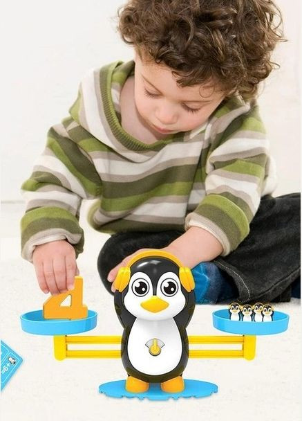 Игрушка веса балансир пингвин, детская игрушка настольная развивающая с фигуркой пингвина No Brand (293363395)