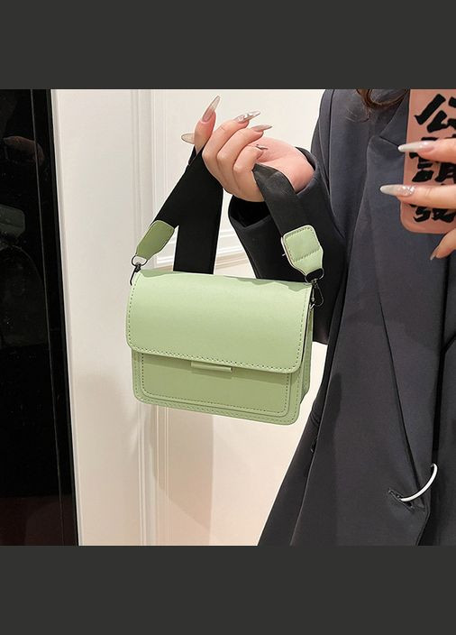 Женская классическая сумка 10461 кросс-боди через плечо зеленая салатовая No Brand (326487657)