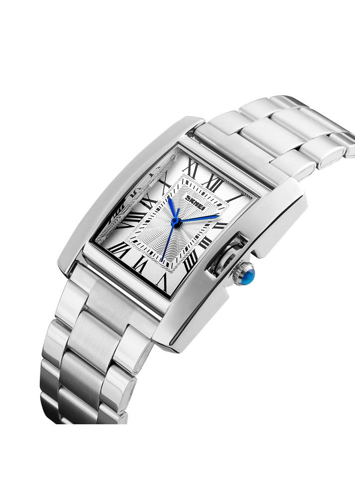 Часы женские кварцевые серебристые с римскими цифрами для повседневного ношения и стиля ProDobro (367266963)