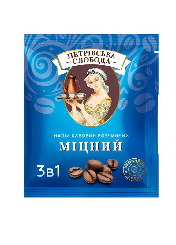 Пакетик кофе 3 в 1 Петровская Слобода Крепкий 18г (22-0534) Кукумбер (336544566)