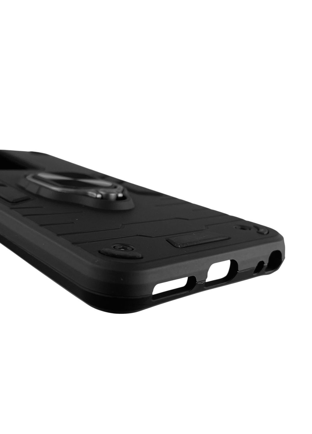 Чохол для телефона Blade A54 броньований з магнітним кільцем-тримачем на зтє блейд а54 чорний ZTE (366234113)