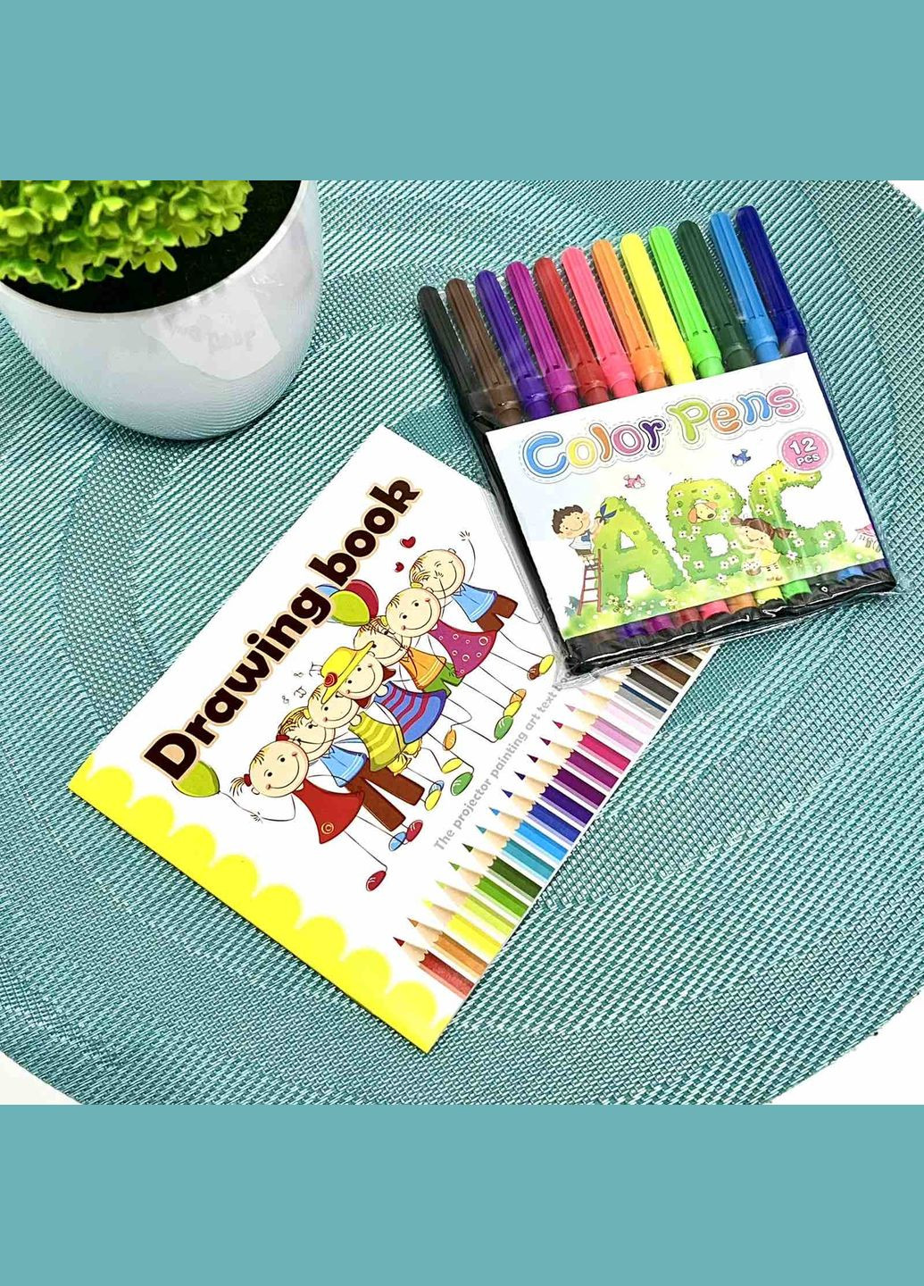 Проэктор для рисования 24 слайда фломастеры 12шт блокнот (AK 0001 AB) No Brand (329447884)