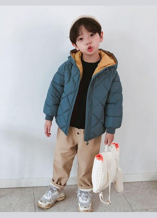 Синя демісезонна демісезонна куртка дитяча 10713 No Brand