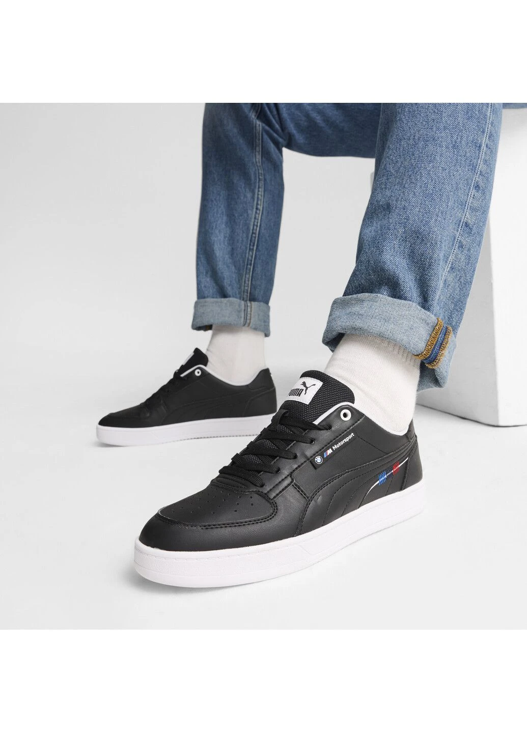 Черные всесезонные кеды bmw m motorsport caven 2.0 sneakers unisex Puma