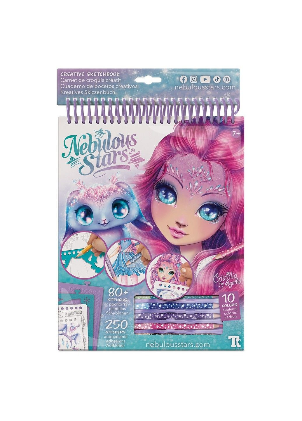 Набор для творчества – Скетчбук: Кристаллия, мотивы самоцветов Nebulous Stars (331298061)