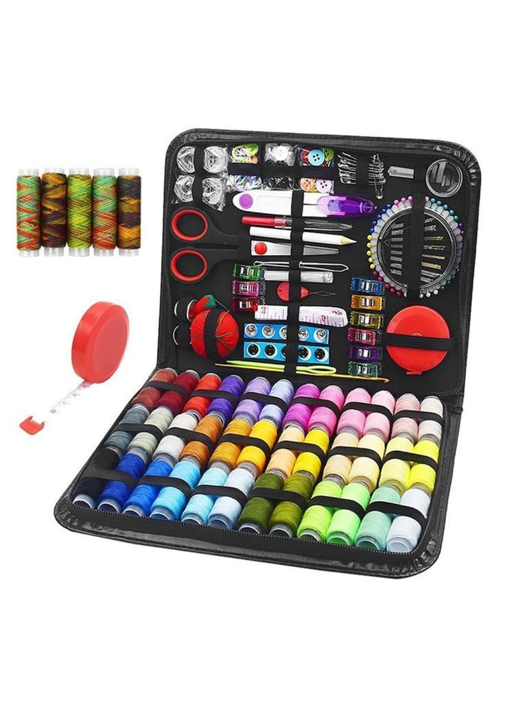 Набор для шитья и ремонта одежды №2, швейный набор, дорожный набор игл ножниц и нитей JCD (363320703)