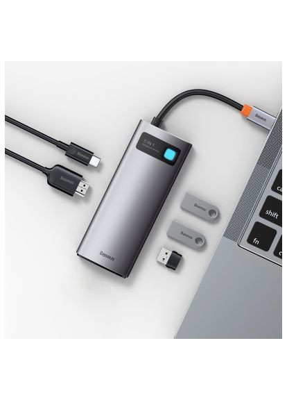 Концентратор 3*USB 3.2 Gen1/ 5in1 (CAHUB-CX0G) Baseus USB3.1 Type-C to USB Type C PD 100W/HDMI 4K 60 Hz/ (366697885)