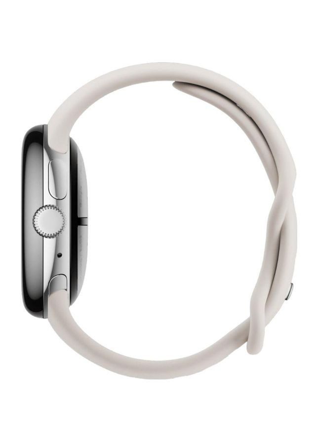 Smart Watch Watch 3 41mm Bluetooth / WiFi Polished Silver/Porcelain Band Global Google Pixel (362212714)