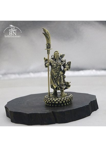 Антикварна вінтажна ретро мідна латунна статуетка Бога війни Гуань Гун No Brand (292260647)