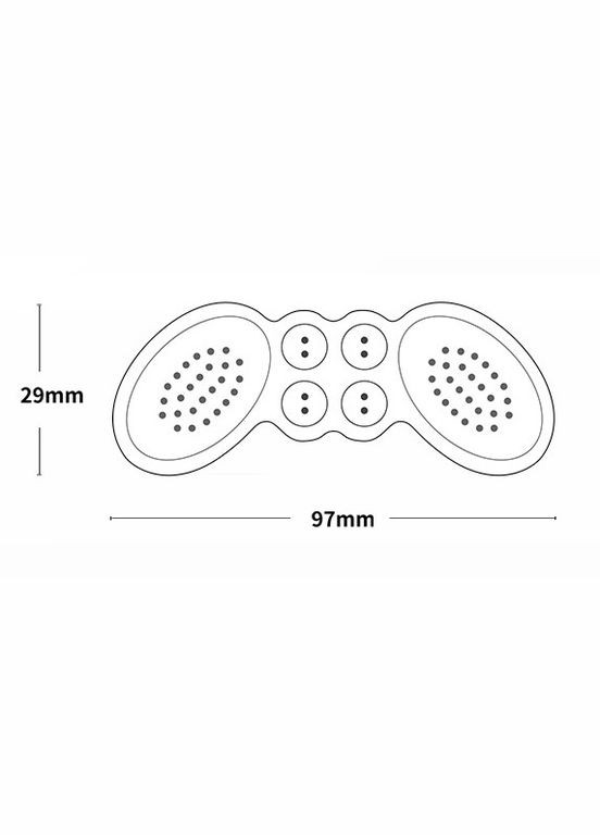 Зручні силіконові вкладиші метелика для наклеювання на задник взуття від мозолів 3мм No Brand (314872874)