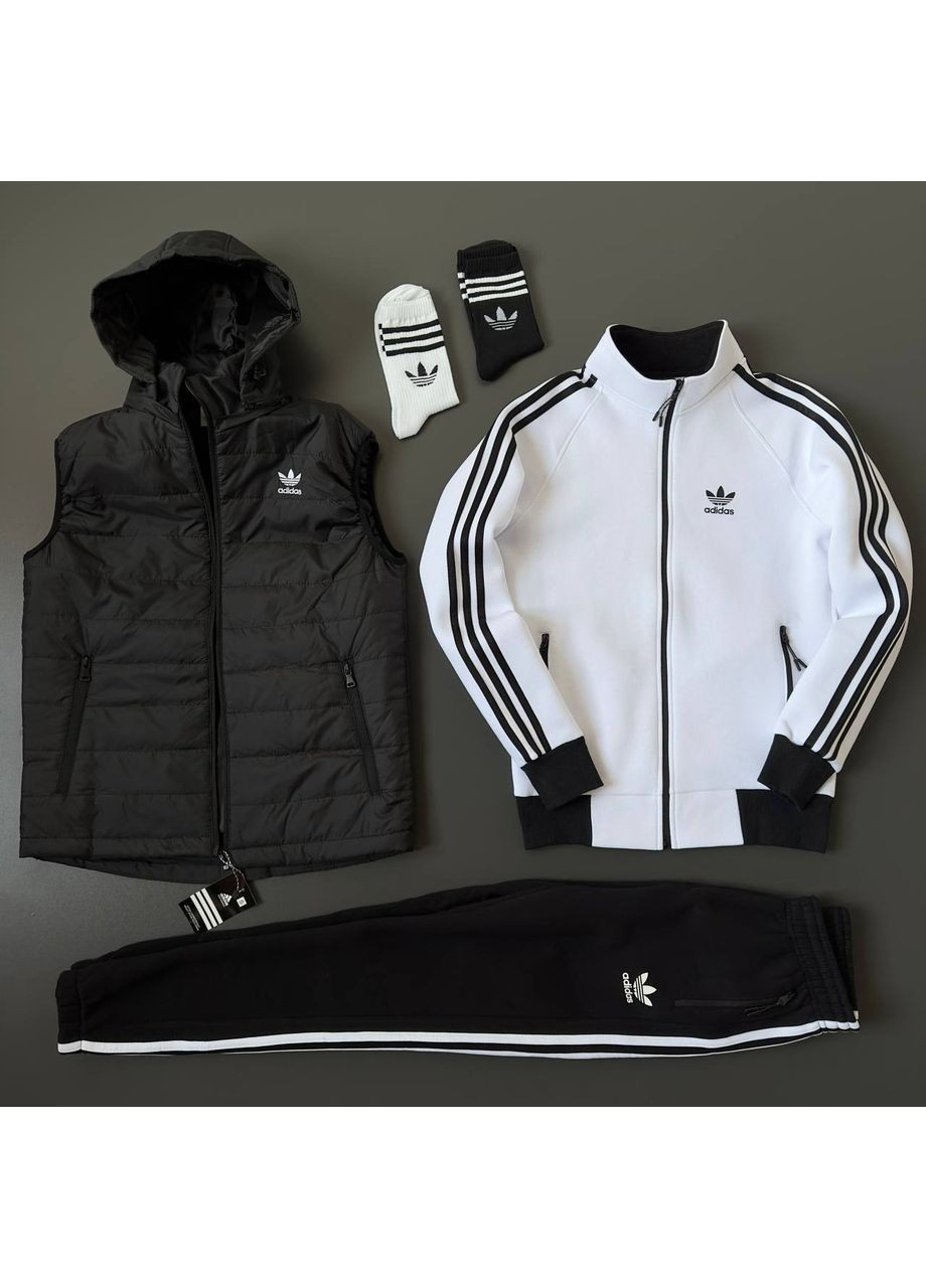 Набор зима: жилет-кофта-штаны-2 пары носков в подарок No Brand (361043621)