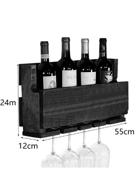 Настенная винная полка из дерева Намиока мускат (ПНК-027007) No Brand (327425158)