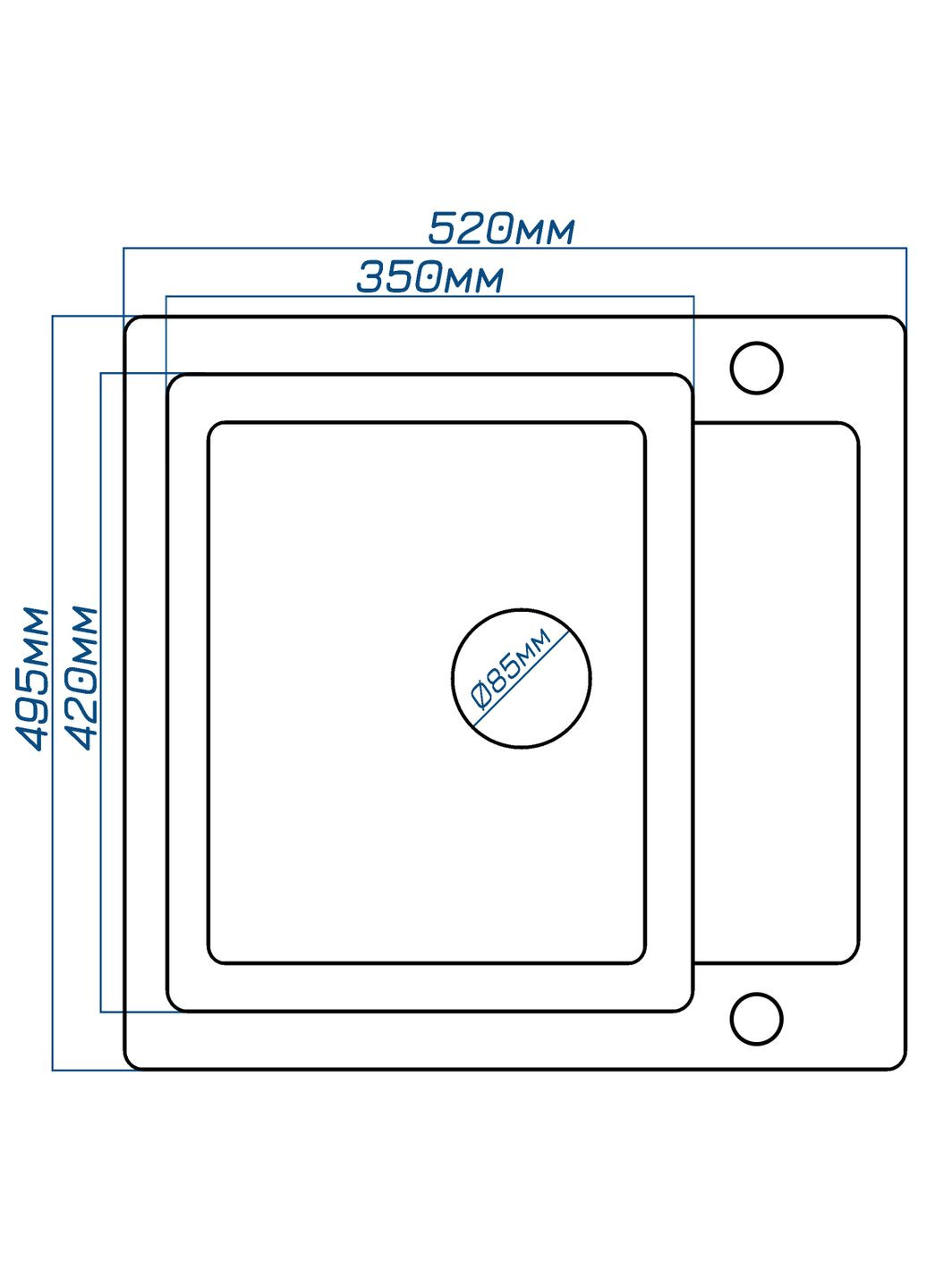 Кухонна мийка Janta 52 Seda (602) Romzha (314835493)
