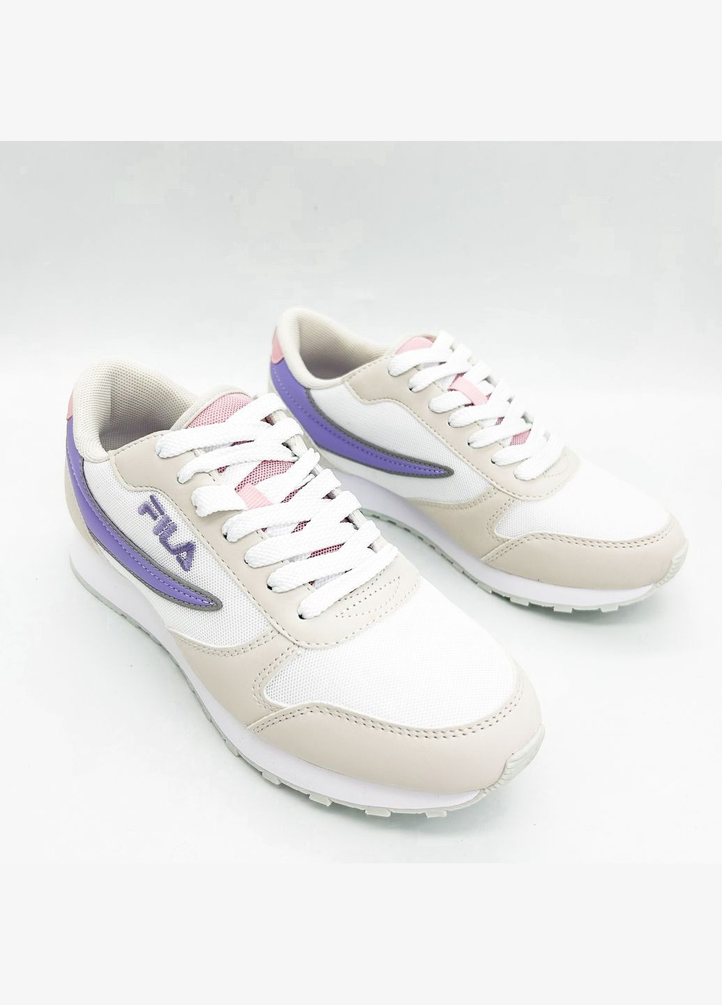 Бежеві кеди (р) текстиль/екошкіра 0-1-1-ffw-0396- Fila