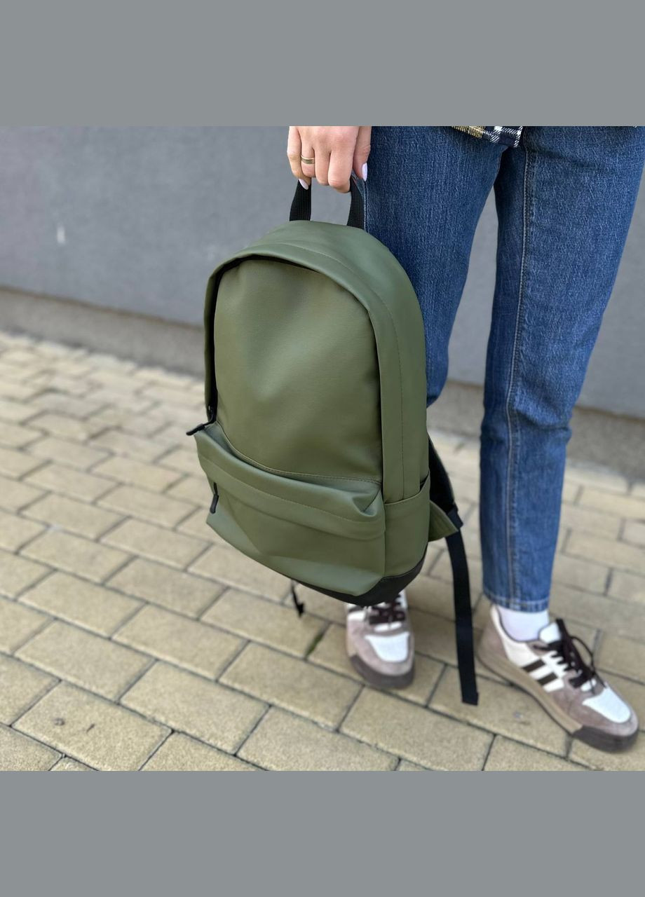 Рюкзак портфель зелений чоловічий жіночий Town Style green No Brand (303137359)