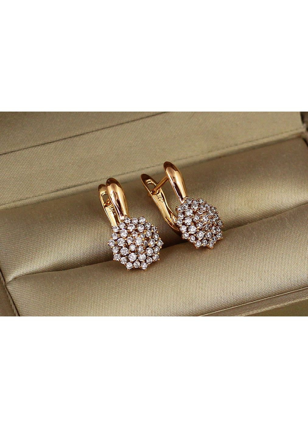 Серьги Вершина 1,9 см золотистые love-shopping Xuping Jewelry (354661913)