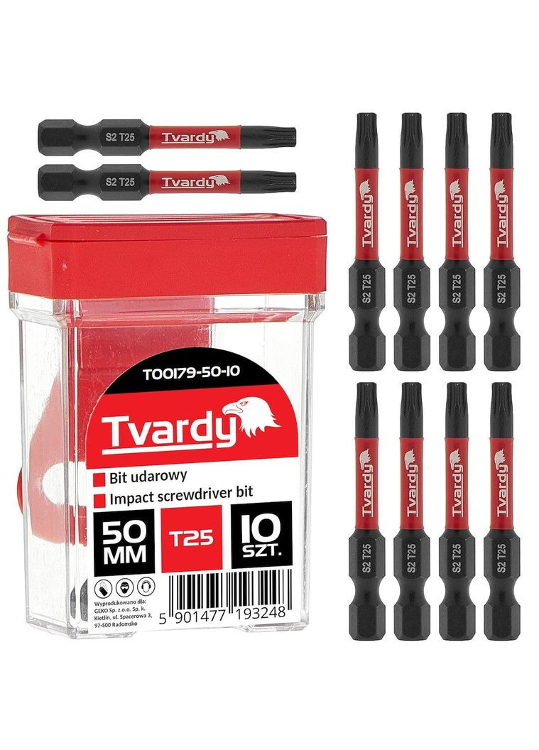 Бита удачна "Tvardy" Torx T25 x 50мм Geko (342325146)