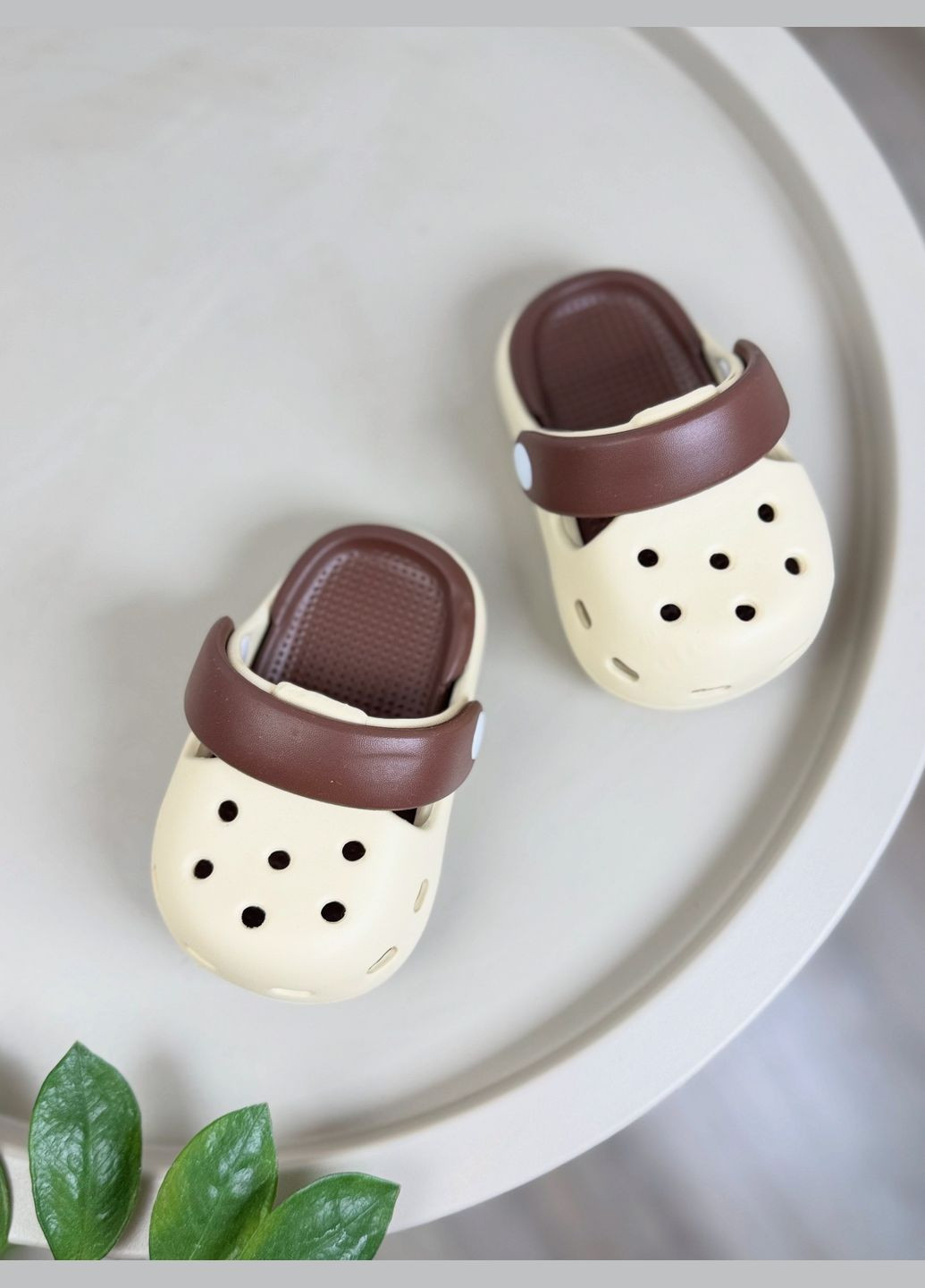 Дитячі крокси бежеві 1527 No Brand (336383431)