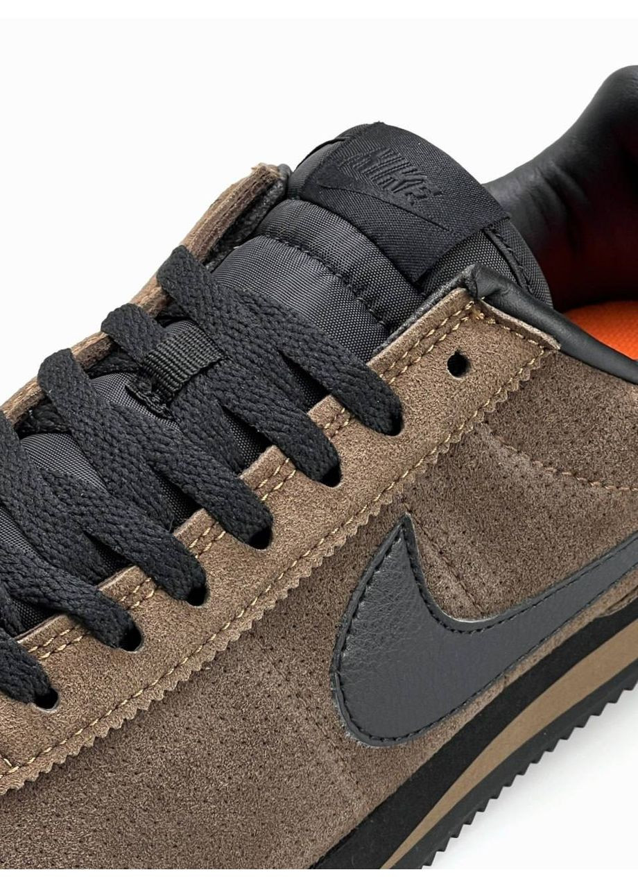 Коричневі Осінні кросівки чоловічі nike No Brand Cortez M Brown Black