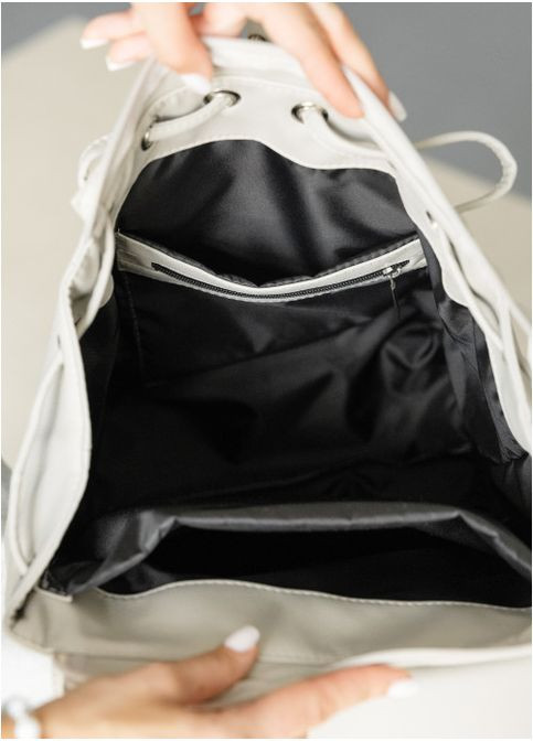 Женский городской рюкзак Серый шелк (11370281838) Sambag (361244623)