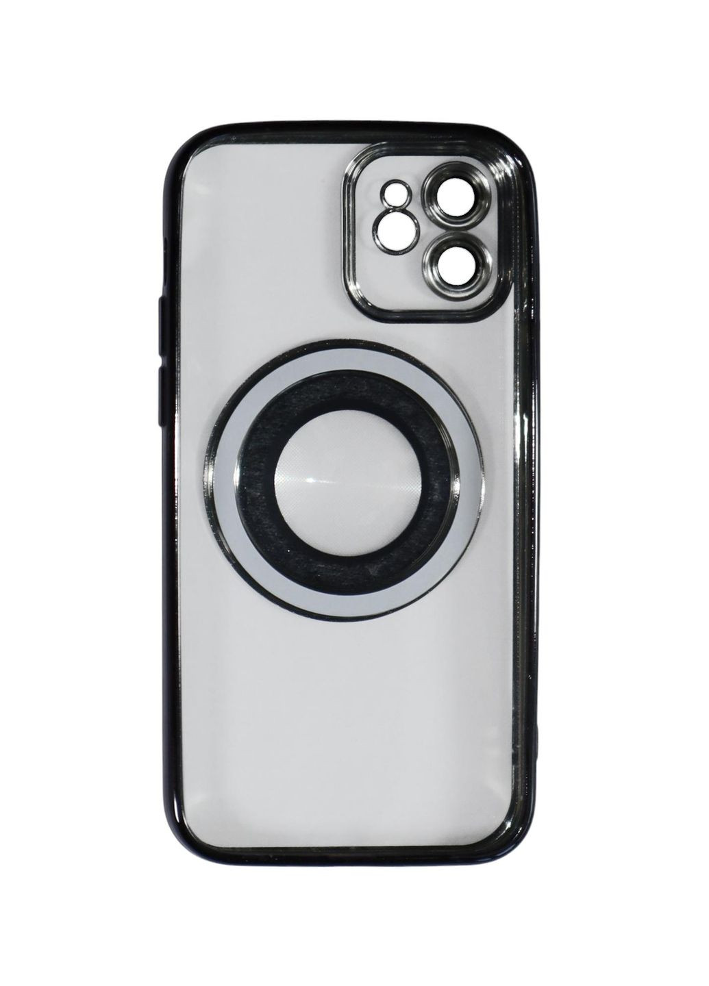 Магнітний чохол XON PhoneCase Magnetic для iPhone 12 (PCMC1112100B 7980) Чорний/Прозорий XON E-Tech (322720581)