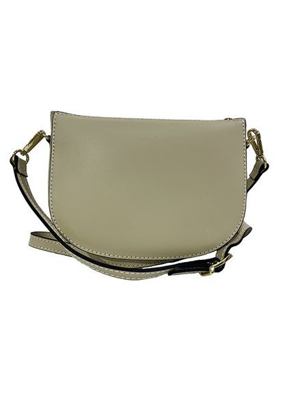 Сумка маленька натуральна шкіра жіноча італійська фабрична молочного кольору (Д/Ш/В) 15,5/7,5/14(см) Felicita (336377724)