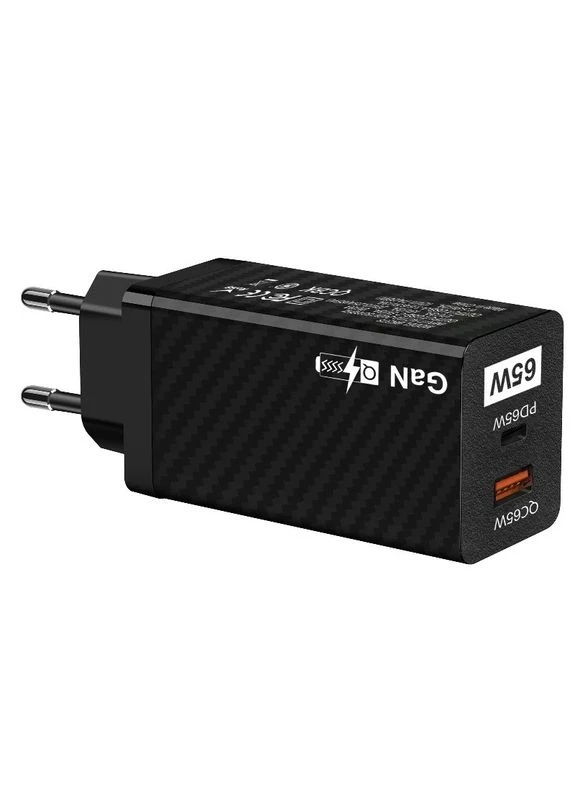 Зарядное устройство GaN 65 Вт/20 Вт/PD/Type-C/ QC3.0/USB-A FG (340112580)