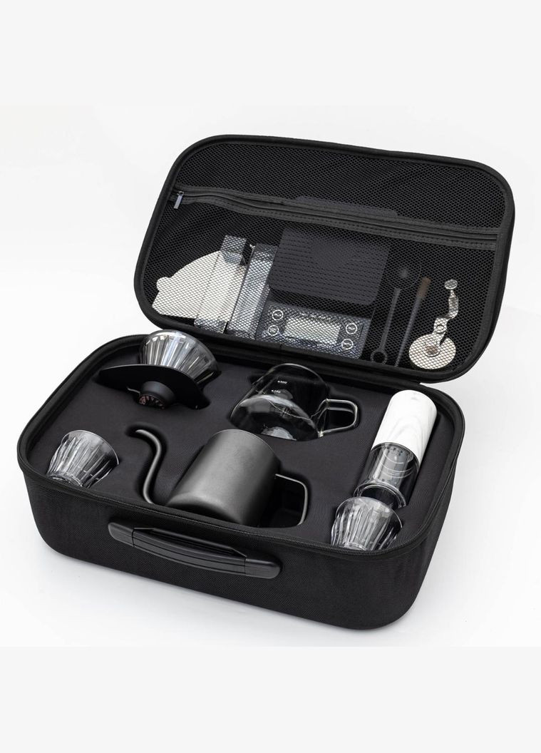 Подарочный дорожный набор для приготовления фильтр – кофе/заварник чайник кофемолка чашка фильтр пакеты веса Tomas (333337273)