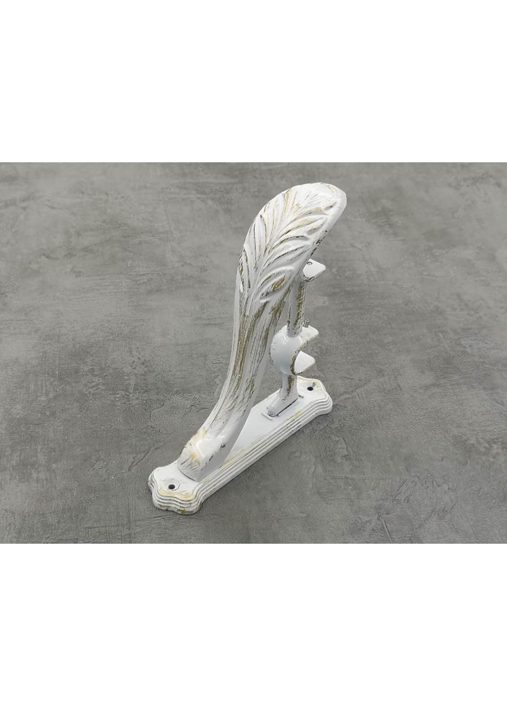 Карниз Люмиера гладкая штанга двойной ретро 25/19 мм 400 см Белое золото Quadrum (352778438)