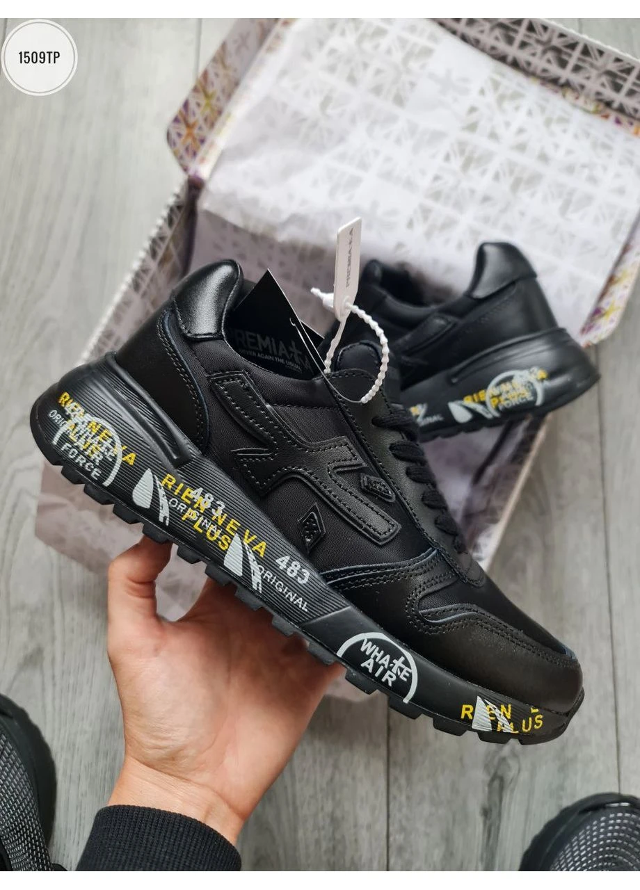 КРОСІВКИ ЖІНОЧІ PREMIATA MICK BLACK ПРЕМІАТА ЧОРНІ No Brand чорні демісезони (392025823)