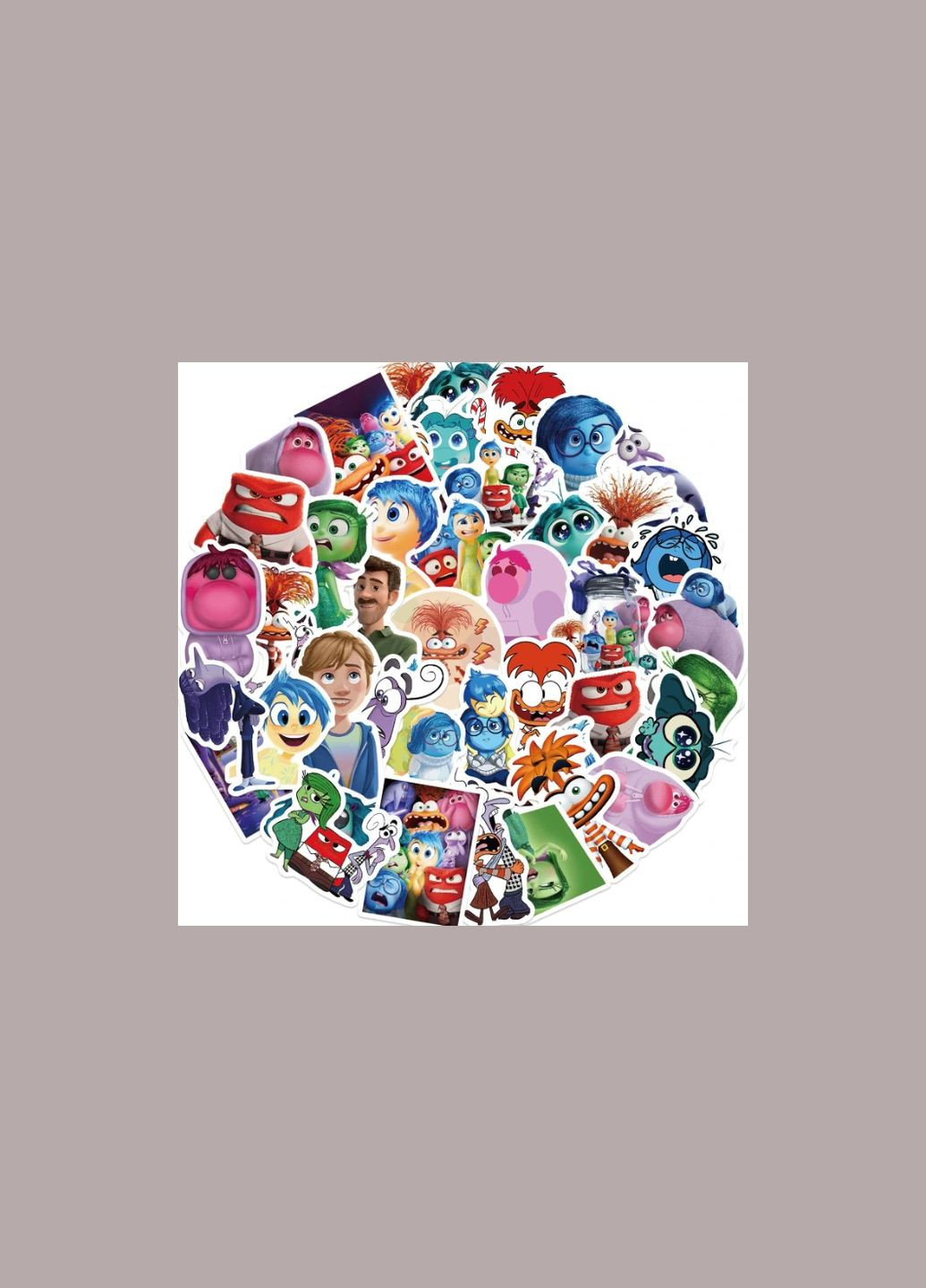 Набір наклейок стікерів Думками навиворіт 50 шт стікербомбінг на авто телефон ноутбук No Brand (322931205)